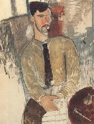 Amedeo Modigliani Henri Laurens assis (mk38) oil painting
